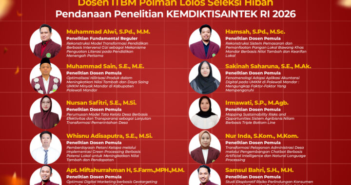 Prestasi Membanggakan! 14 Dosen ITBM Polman Berhasil Lolos Seleksi Hibah Penelitian KEMDIKTISAINTEK RI 2026