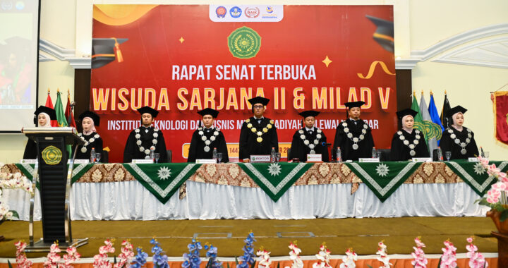Wisuda II dan Milad V Institut Teknologi dan Bisnis Muhammadiyah Polewali Mandar Berlangsung Khidmat dan Penuh Makna