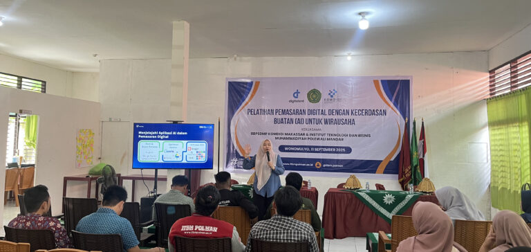 ITBM Polman dan BBPSDMP Komdigi Makassar Gelar Pelatihan Pemasaran Digital Berbasis Kecerdasan Buatan untuk Wirausaha