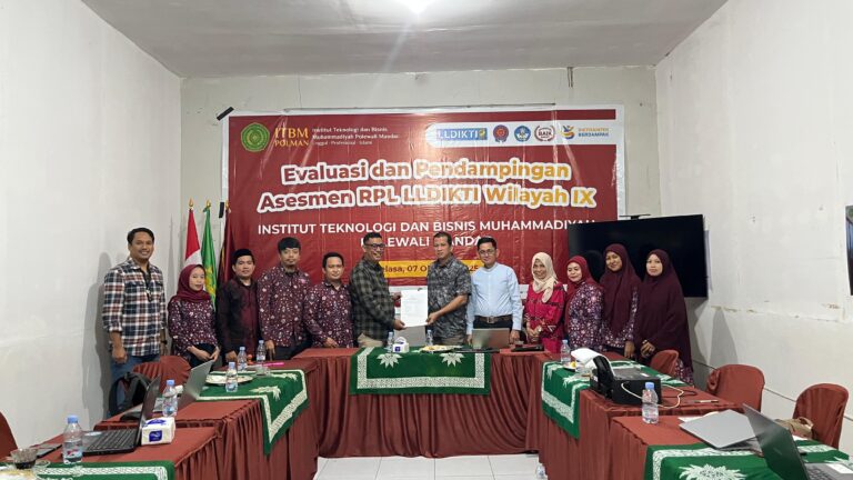 LLDikti Wilayah IX Lakukan Evaluasi dan Pendampingan Asesmen RPL di ITBM Polman